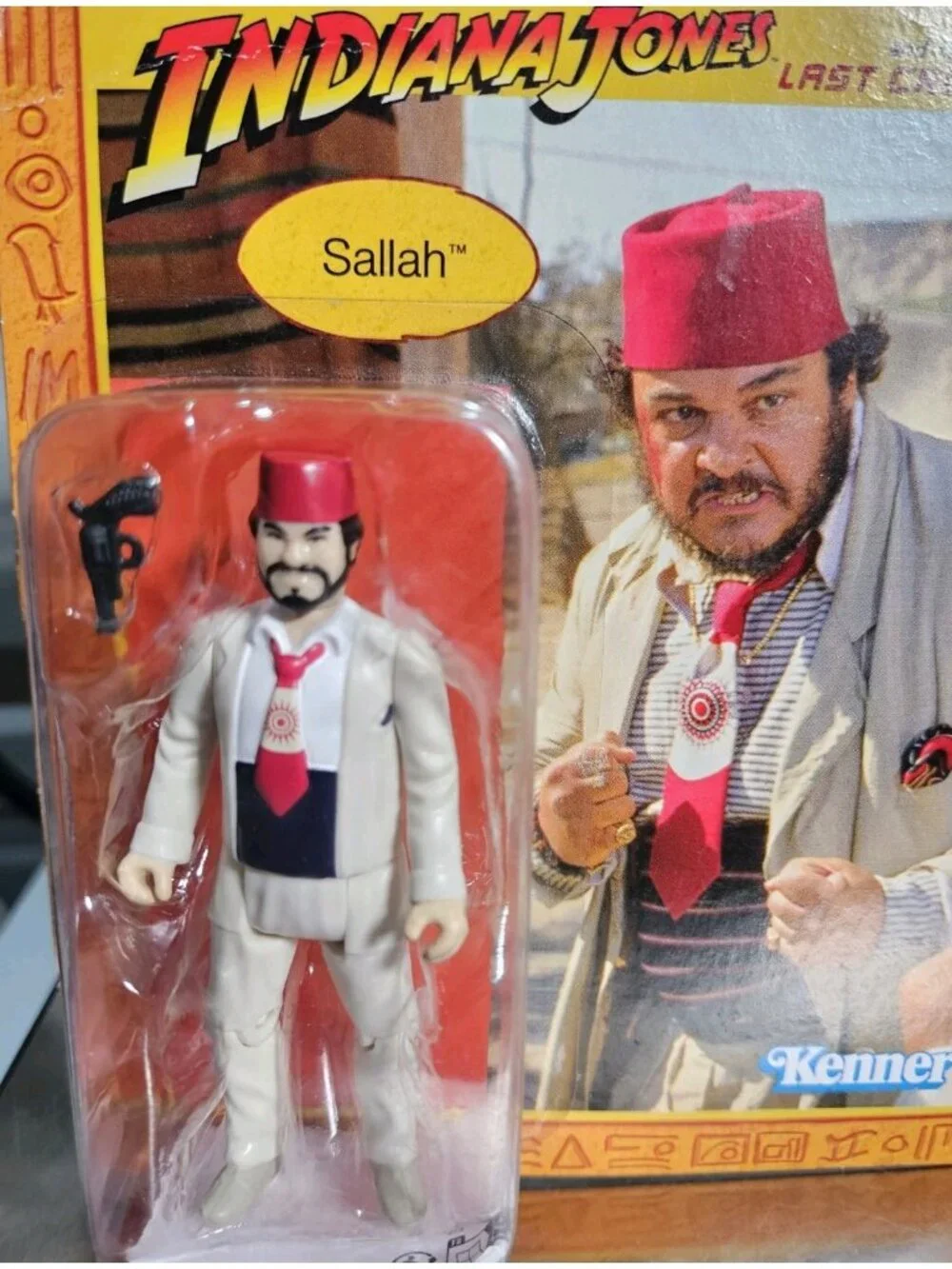 Indiana Jones Sallah Action Figure Kenner Adventures Last Crusade 4 Inches New